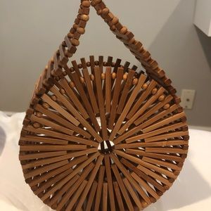 Brand new in box cult gaia small wooden bag